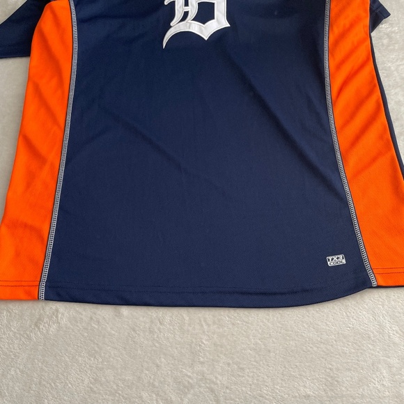 MLB Genuine Merchandise Mens TX3 Cool Detroit Tigers T-Shirt Sz XL Blue Orange - Picture 7 of 10